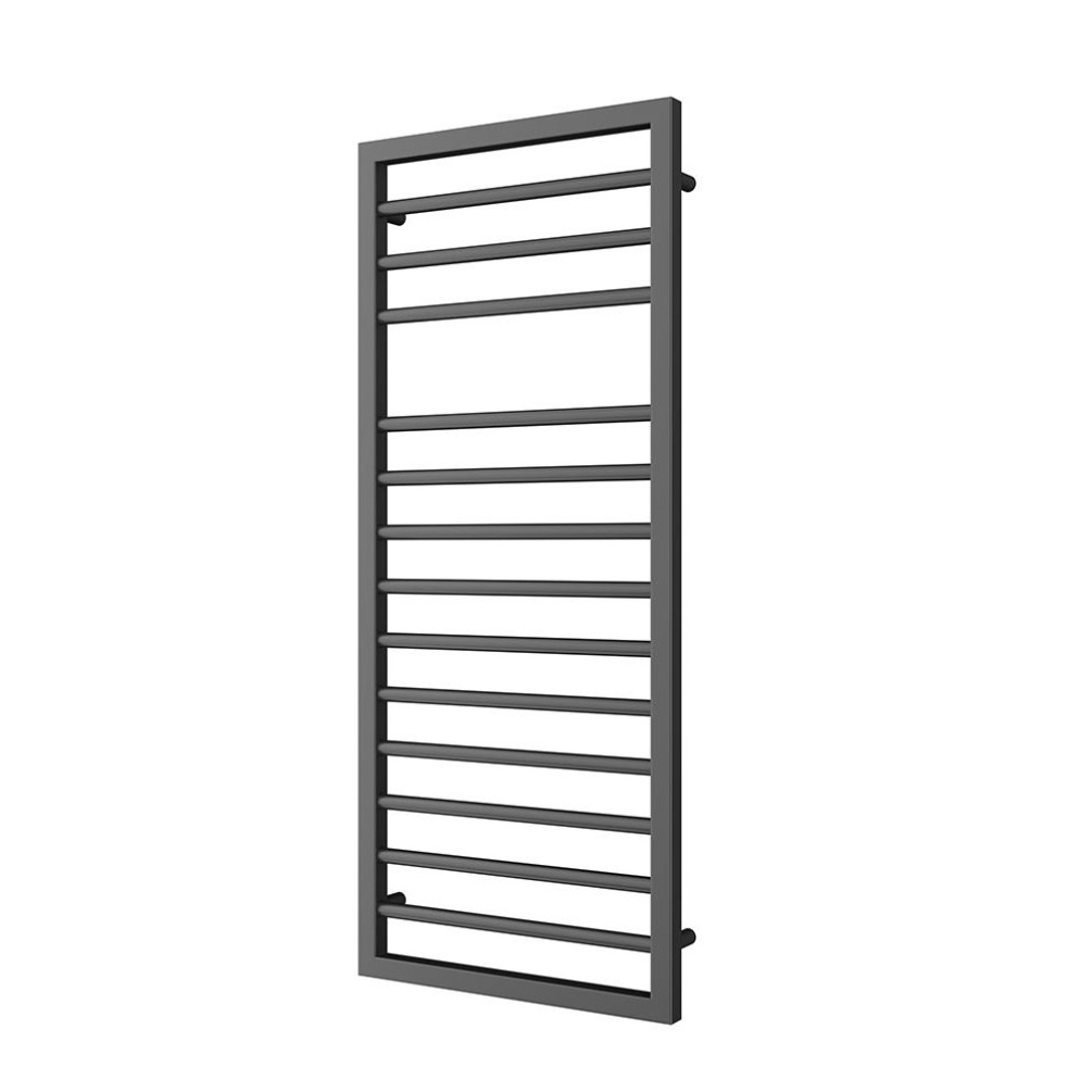 Product Cut out image of the Abacus Elegance Metro Anthracite 1193mm x 500mm Towel Warmer